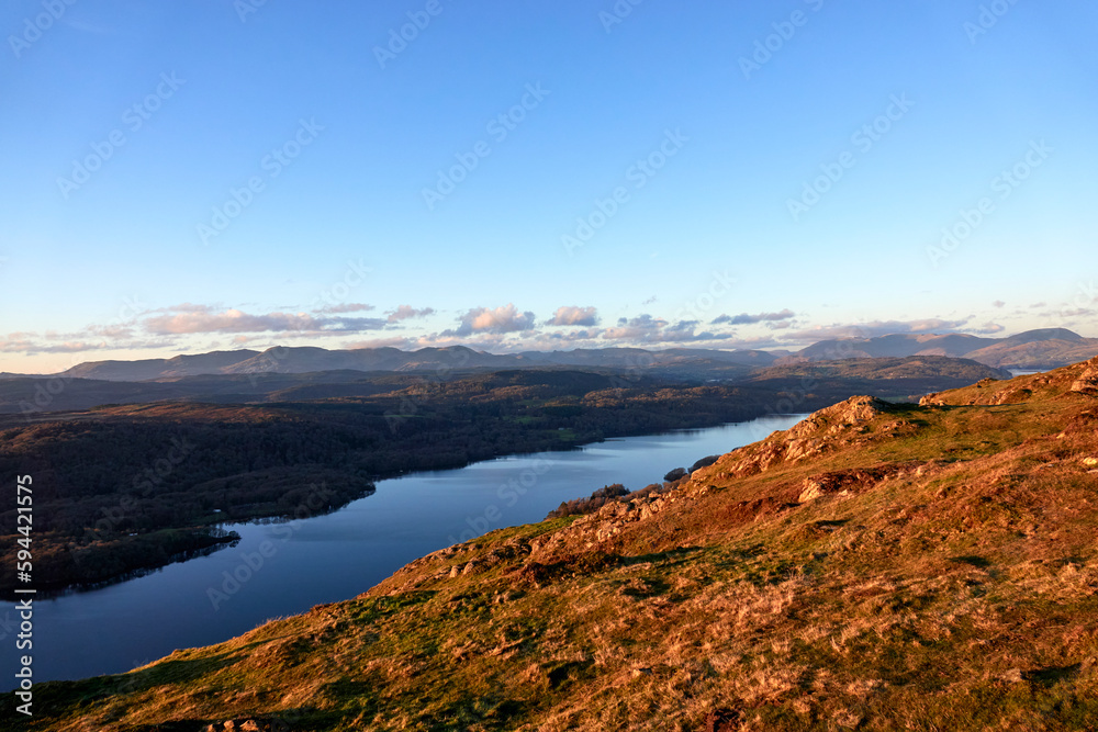 Atmospheric views of Lake District, the UK, December 2023