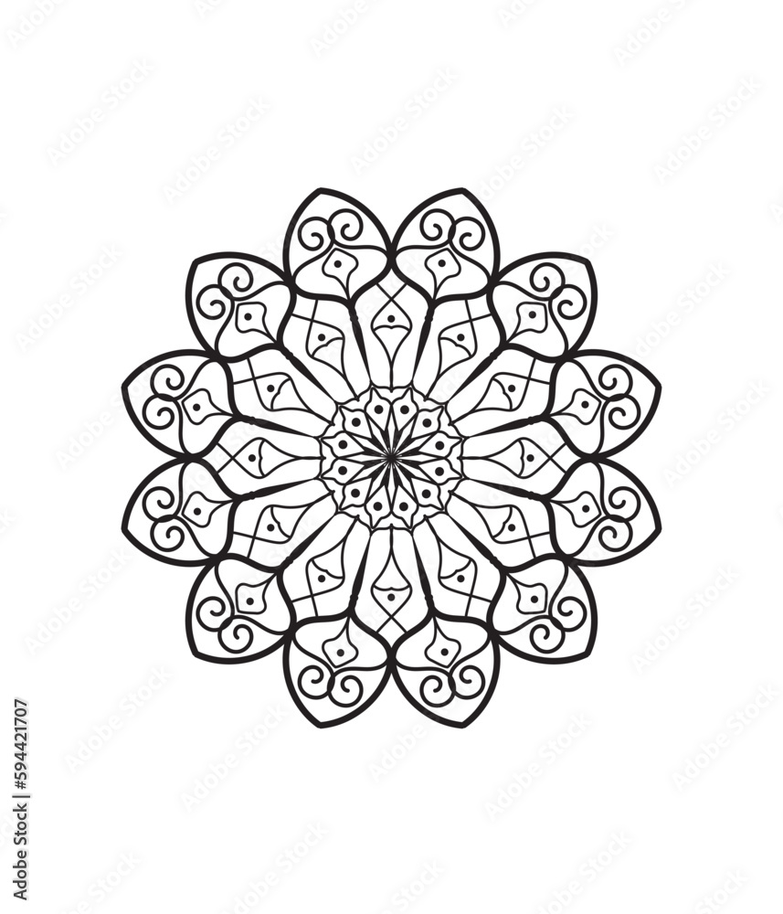 simple mandala design dewali festival