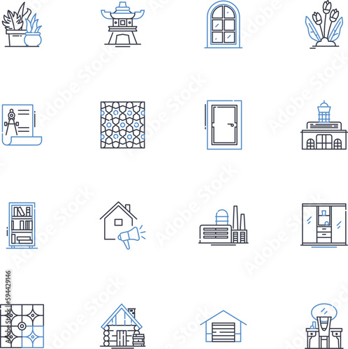 Healthcare program line icons collection. Wellness, Prevention, Insurance, Prescription, Treatment, Fitness, Nutrition vector and linear illustration. Rehabilitation,Diagnosis,Surgery outline signs