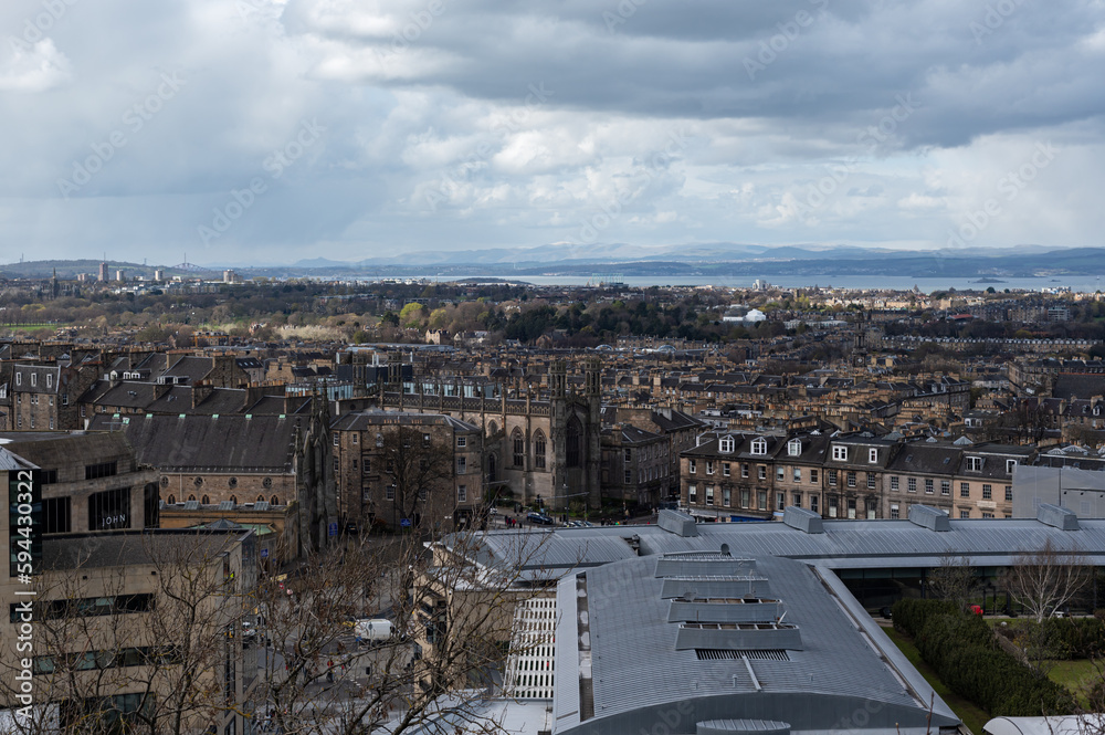 City view on Edinburgh
