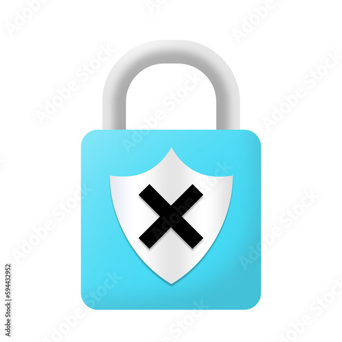 blue lock reject silver shield security