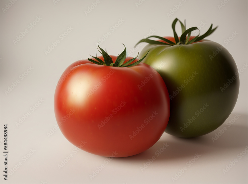 two different color tomatoes two different color tomatoes