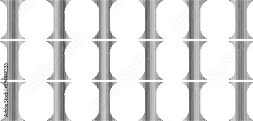 Black and white geometric pattern. Tileable texture background.