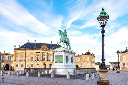 view of amalienborg castle in copenhagen, denmark