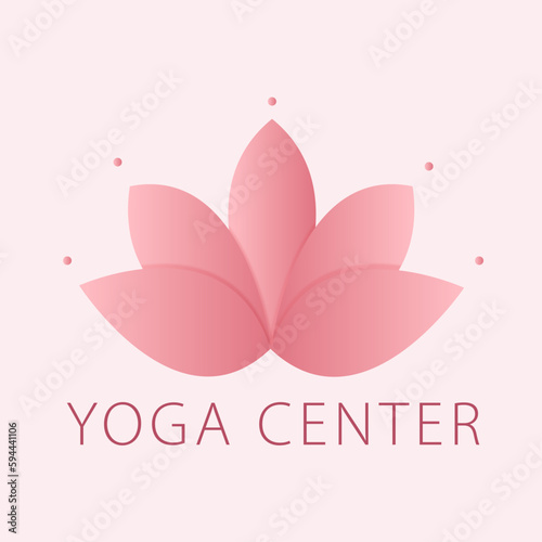 Logo for a yoga center vector
