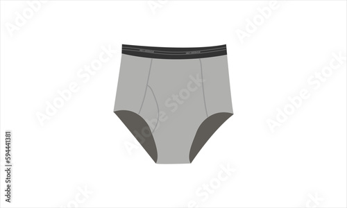 classic briefs men underwear isolated on white