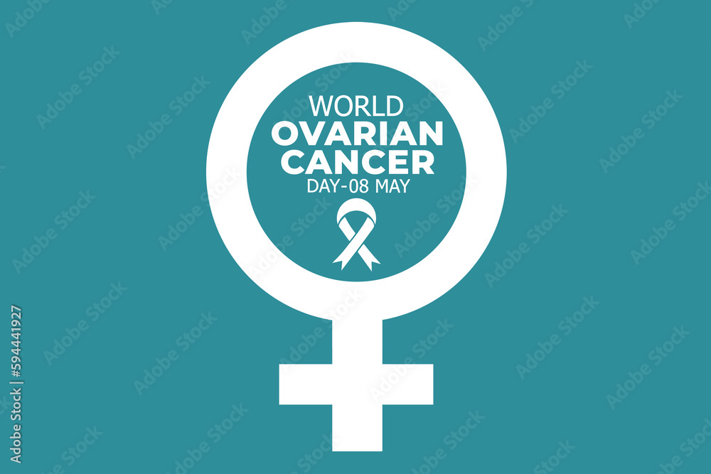 World Ovarian Cancer Day. Suitable for Greeting card, Poster and Banner.