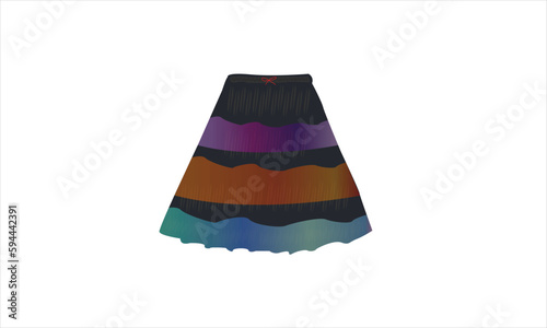 girls colorful skirt fancy modern