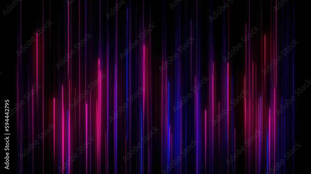 Random vertical lines in purple, blue, and pink. Generative AI. Random vertical lines in purple, blue, and pink. Generative AI.