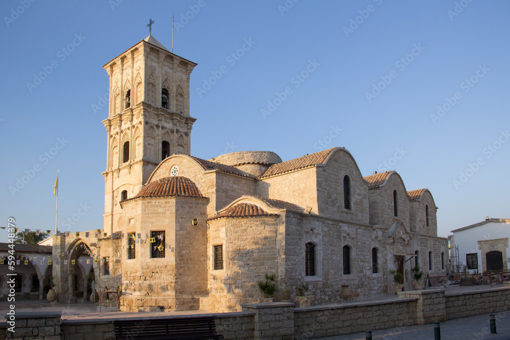 Nice view of the Church of Saint Lazarus in the center of Larnaca, Cyprus