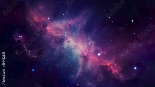 Canvastavla galaxy space wallpaper, in the style of dark violet and light violet, realistic