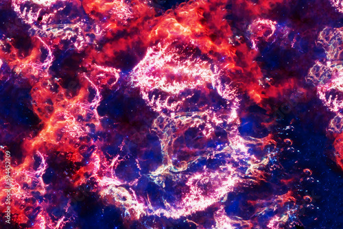 A beautiful red galaxy. Elements of this image furnished NASA.