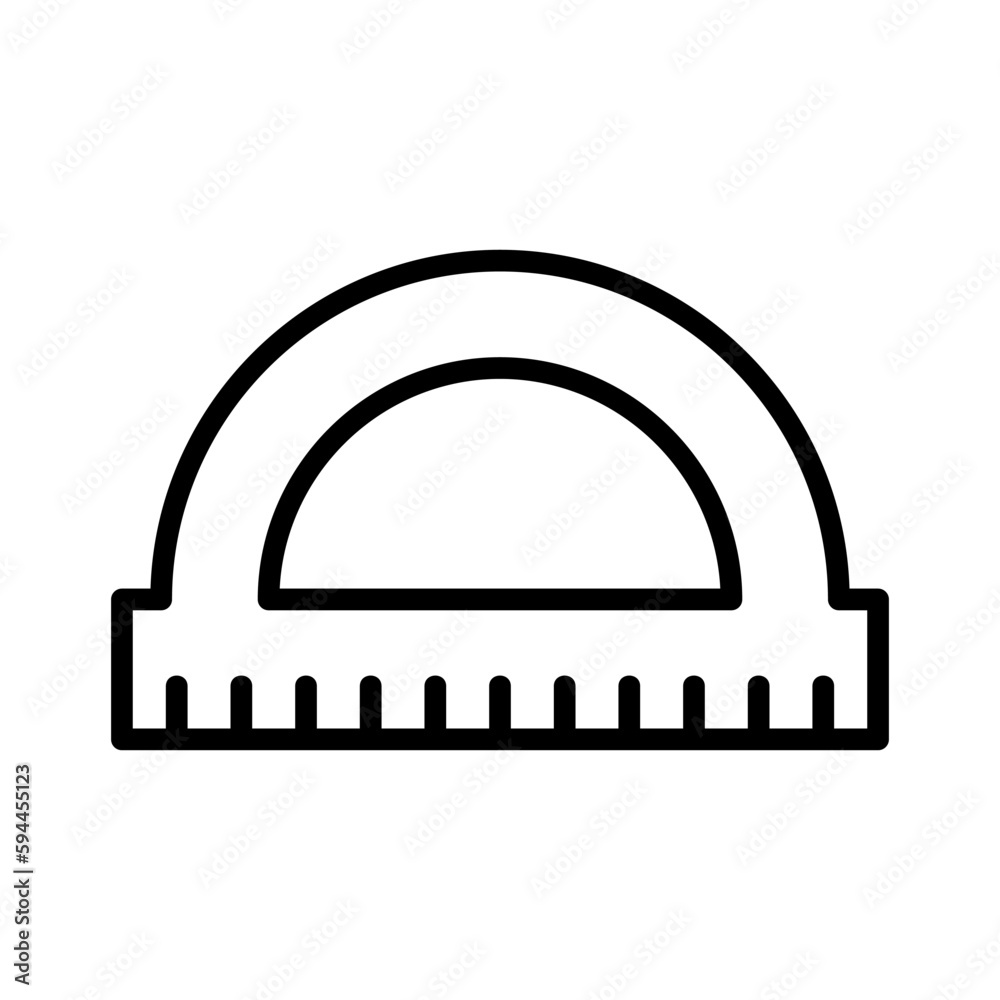 angle ruler carpentry outline icon vector illustration angle ruler carpentry outline icon vector illustration