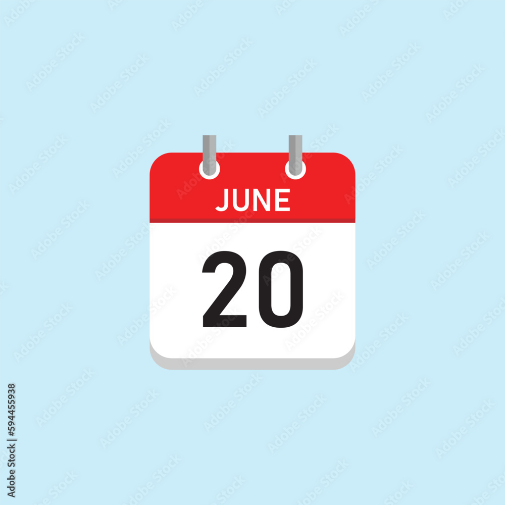 June 20 Concept Design. Vector Illustration. June 20 Concept Design. Vector Illustration.