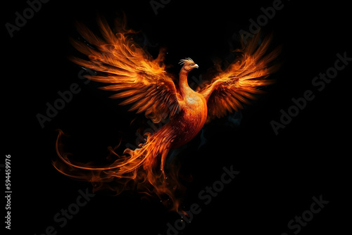 illustration of phoenix firebird © Carlos Montes