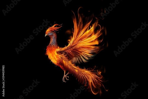 illustration of phoenix firebird
