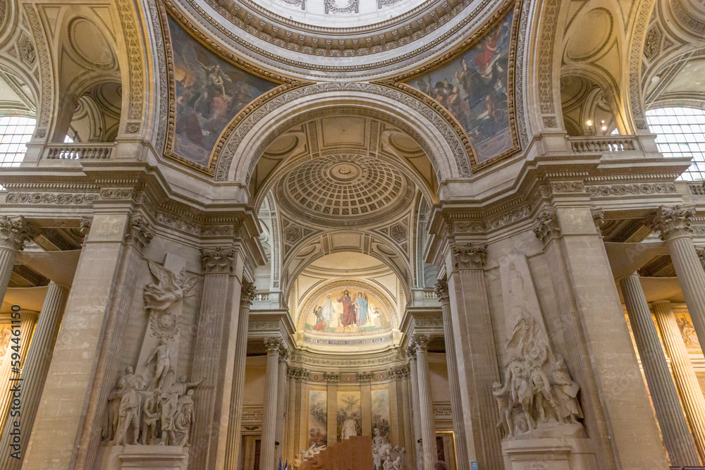 Paris. Interior of the Pantheon.