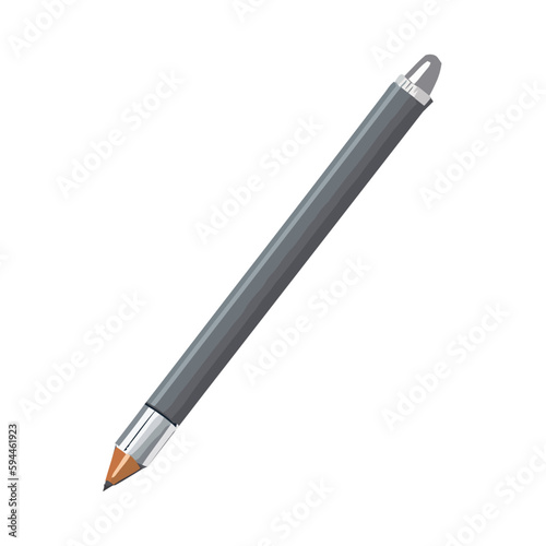 Sharp ballpoint pen on white background