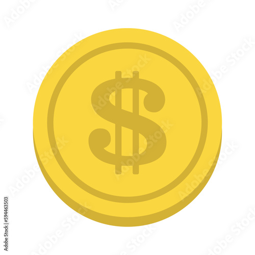 Isolated colored casino roulette coin icon Vector