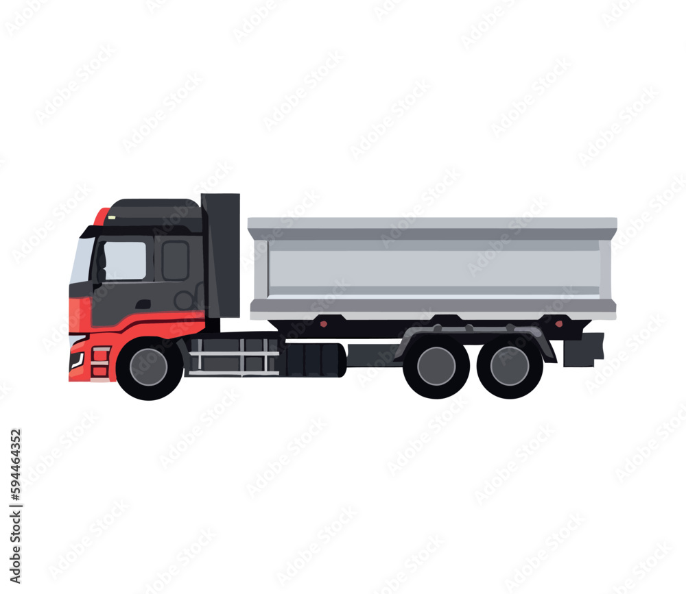 Trucking industry carrying container