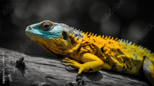 bearded dragon lizard spirit animal - by generative ai