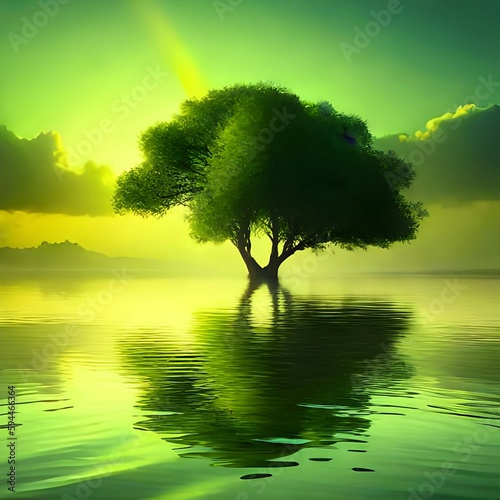 tree on the water