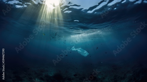 Sea pollution Generative AI © Krtola 