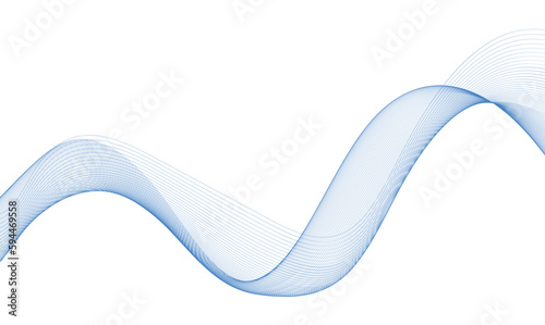 Photo abstract blue wave background