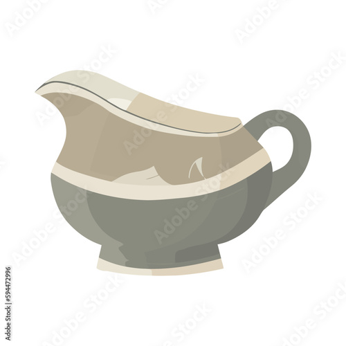 Earthenware teapot with handle