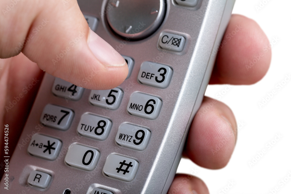Hand Dialing a Number on a Wireless Telephone Hand Dialing a Number on a Wireless Telephone