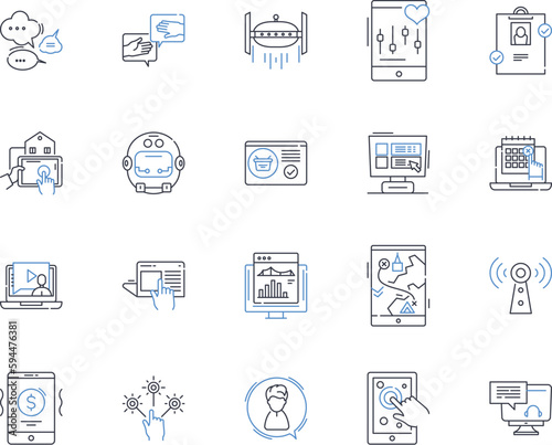 Supporting line icons collection. Encouraging, Nurturing, Assisting, Uplifting, Empathetic, Guiding, Advancing vector and linear illustration. Developing,Inspiring,Facilitating outline signs set