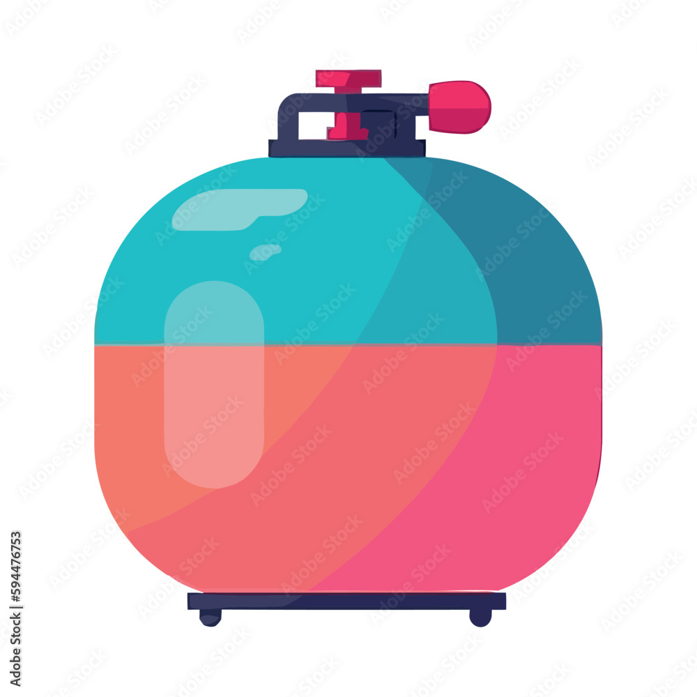 Flat vector icon design of gas container Flat vector icon design of gas container