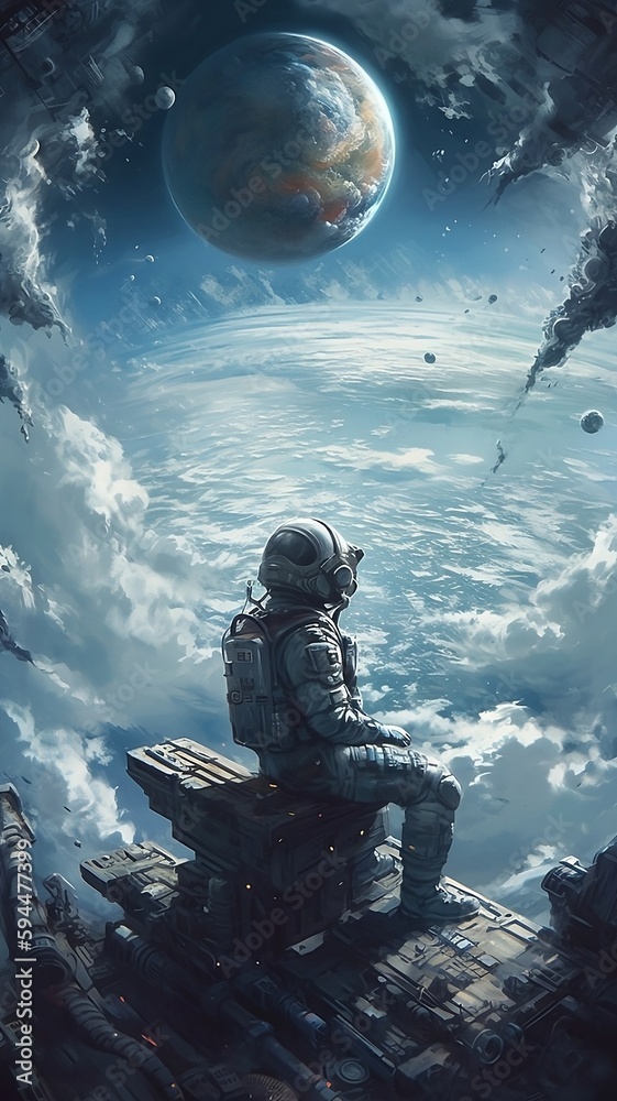 Fototapeta premium alien in space