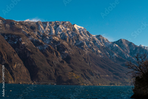 Alps mountains by Lake Como  Italy