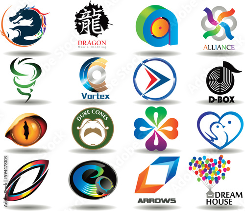 Various vector totem objects