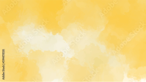 Yellow watercolor background for textures backgrounds and web banners design