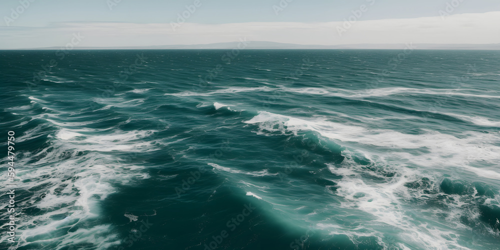 Areal view of the ocean, Generative AI Areal view of the ocean, Generative AI