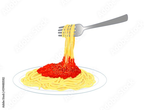 ミートソースパスタ