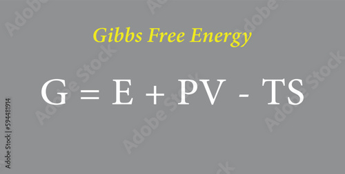 The Gibbs free energy formula
