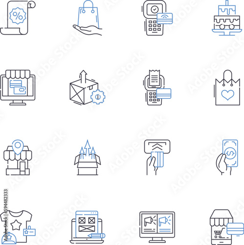 Trendsetter line icons collection. Innovator, Visionary, Pier, Mover, Shaker, Trailblazer, Influencer vector and linear illustration. Revolutionary,Game-changer,Iconoclast outline signs set
