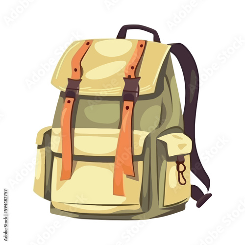 backpack equipment icon isolated