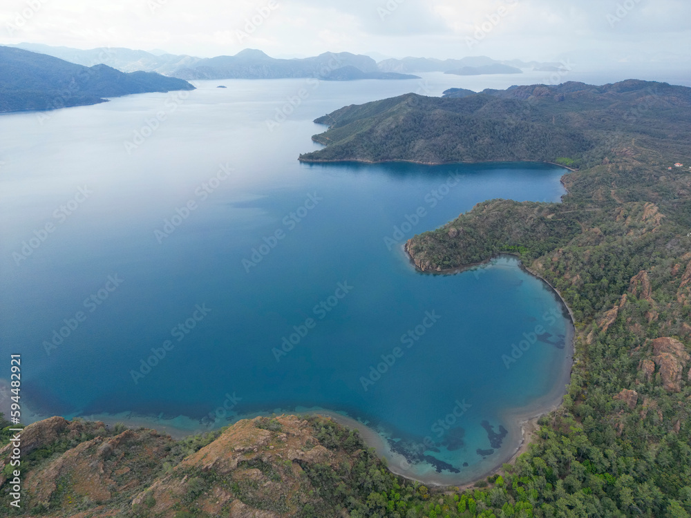 Obraz premium The precious coves of the Aegean Sea, tourism areas and wonderful places to visit