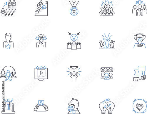 Scramble line icons collection. Puzzle, Brain-teaser, Scrabble, Jumble, Wordplay, Game, Word hunt vector and linear illustration. Unscramble,Word game,Anagram outline signs set