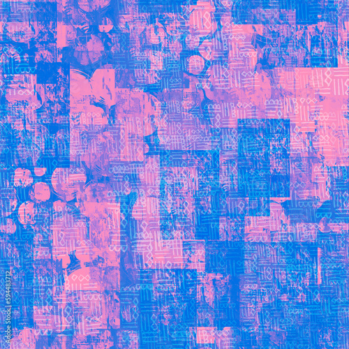 Abstract pink blue texture © Daria Rosen