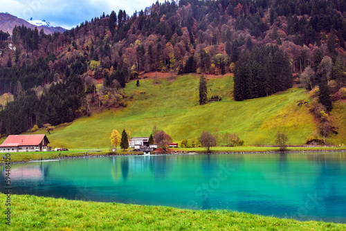 Der Eugenisee bei Engelberg im Kanton Obwalden (Schweiz) photo