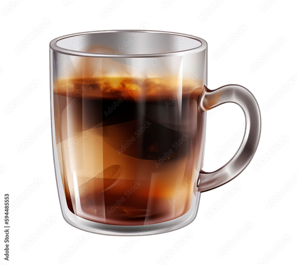 Coffee cup in transparent background. Generative AI. Coffee cup in transparent background. Generative AI.
