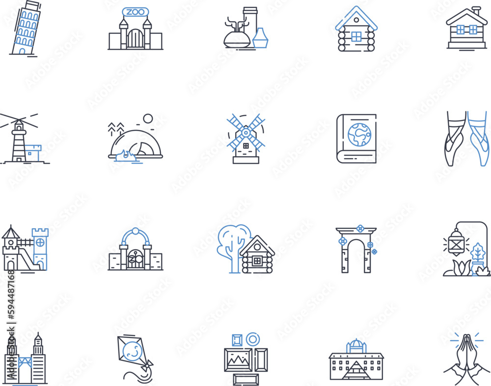 Values line icons collection. Integrity, Hsty, Respect, Compassion, Responsibility, Selflessness, Empathy vector and linear illustration. Fairness,Loyalty,Perseverance outline signs set