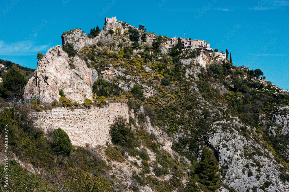 View of the Mountain Surrounding Eze, French Riviera View of the Mountain Surrounding Eze, French Riviera