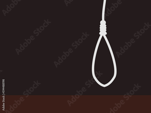 hanging punishment vector illustration flat design photo
