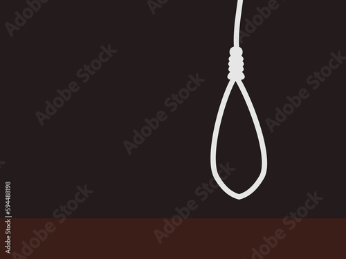 hanging punishment vector illustration flat design